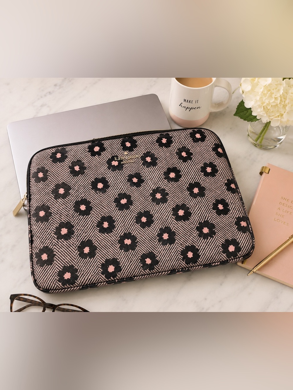 Kate Spade Staci 15” Universal Laptop Sleeve Herringbone Floral